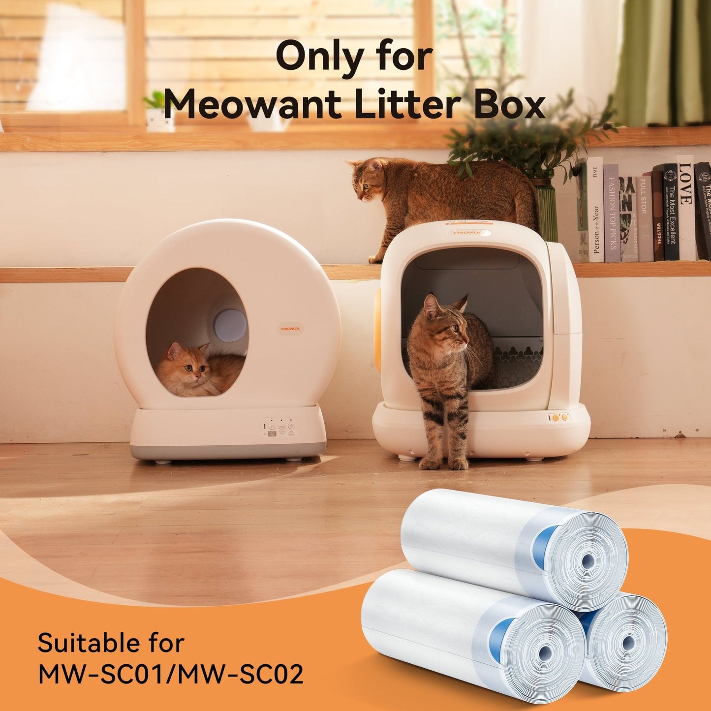 Litter Box Liners – Roll Pack (20 Bags/Roll)