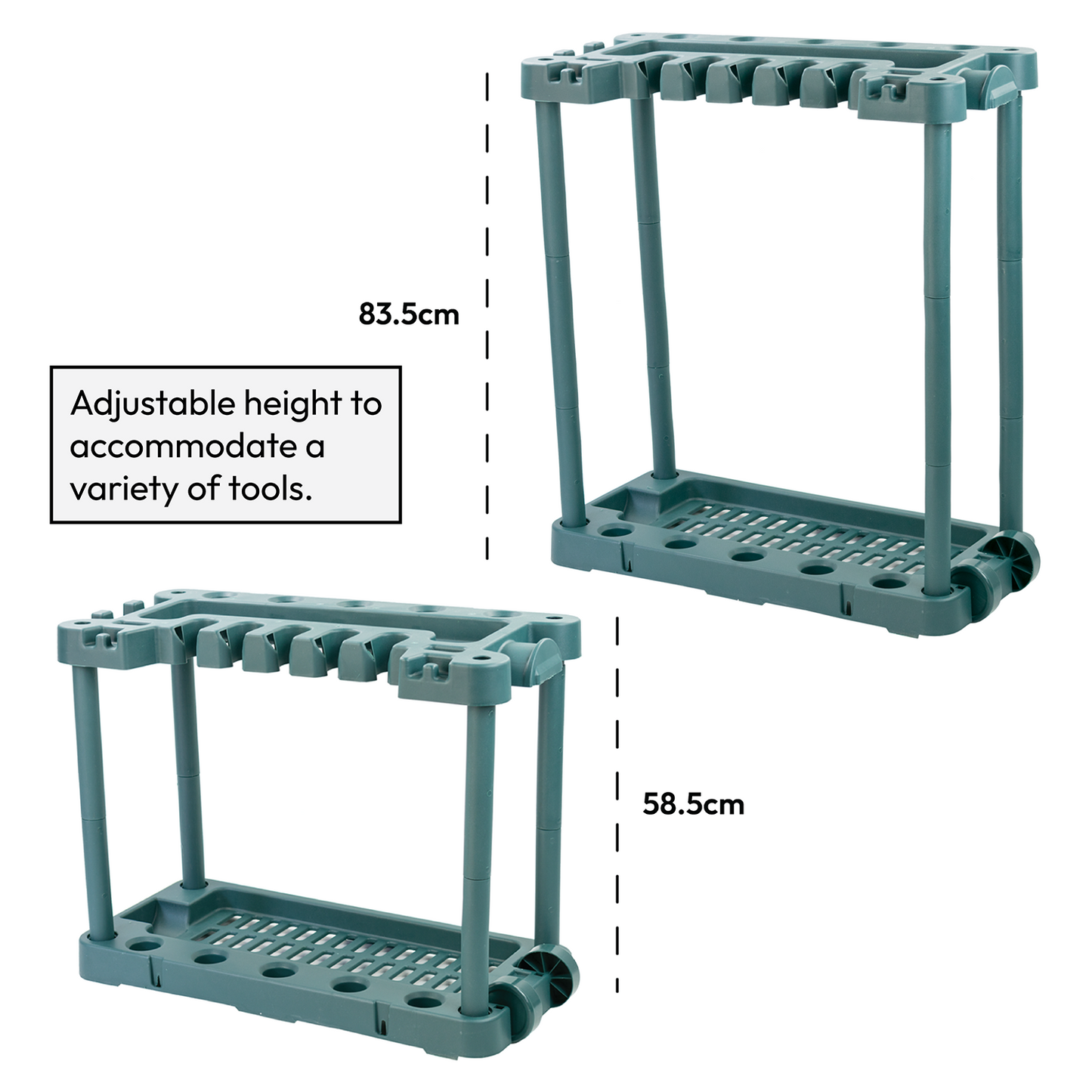 The Garden Tool Rack Trolley with Wheels