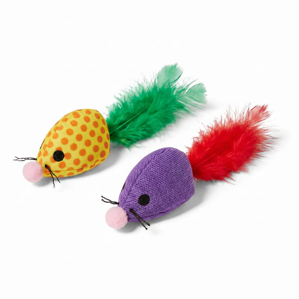 PETORIA Catnip Mice Duo Cat Toy