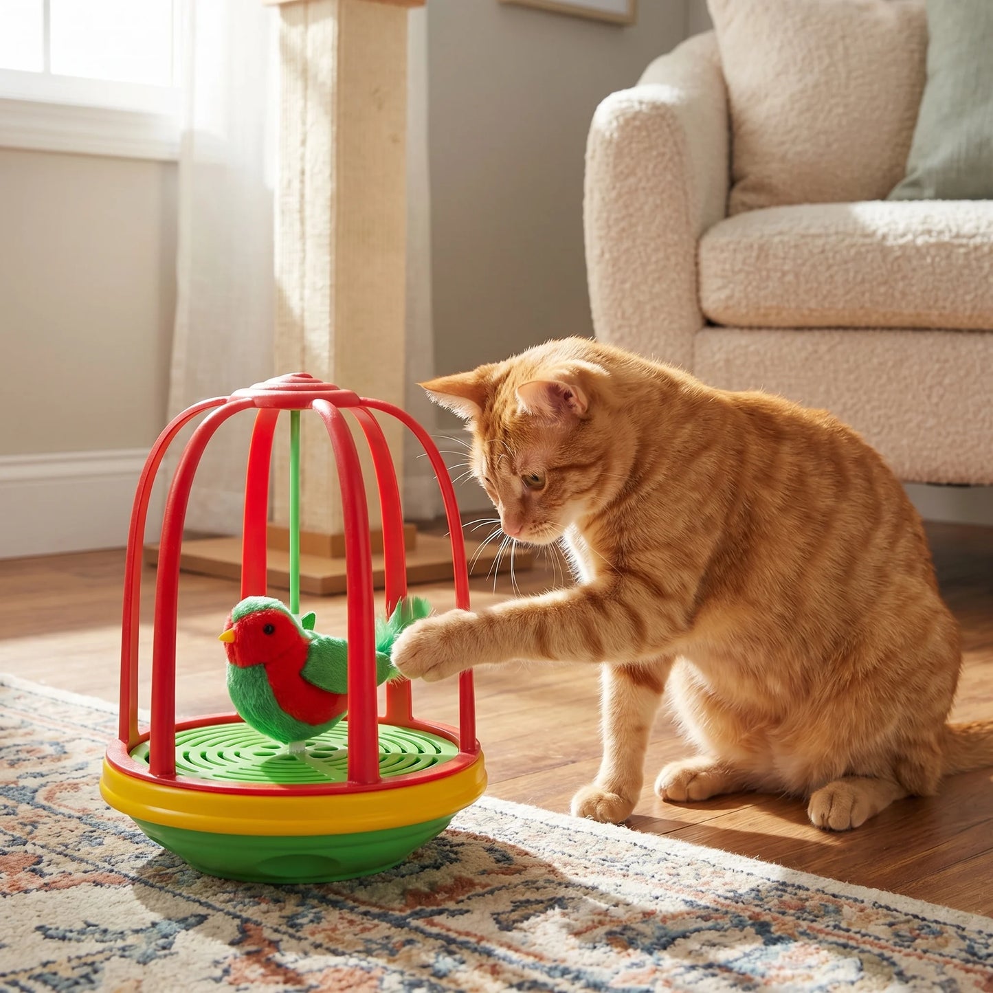 PETORIA Interactive Moving Bird Cat Toy