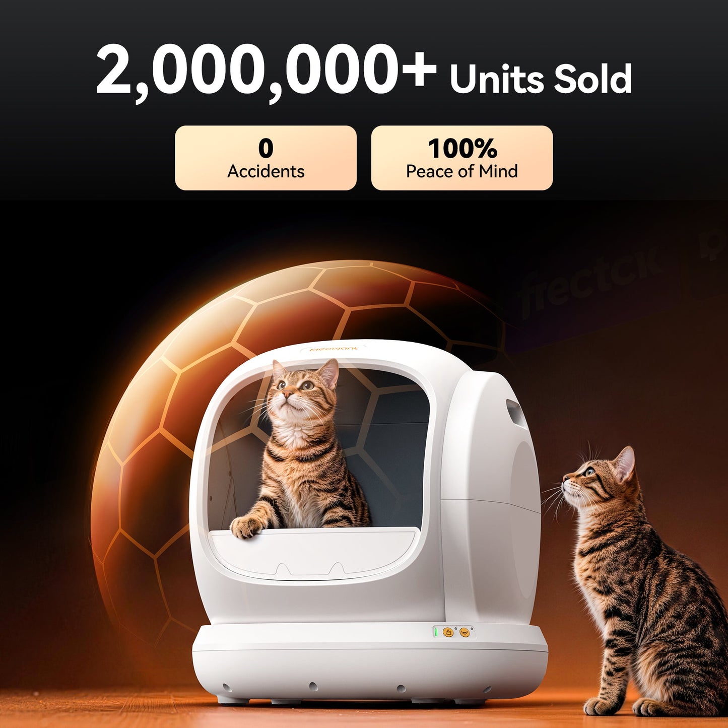 Self-Cleaning Cat Litter Box - MW-SC02 (White)