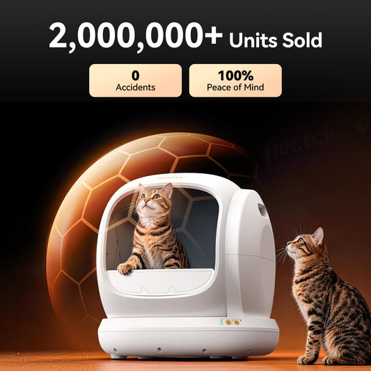 Self-Cleaning Cat Litter Box - MW-SC02 (White)