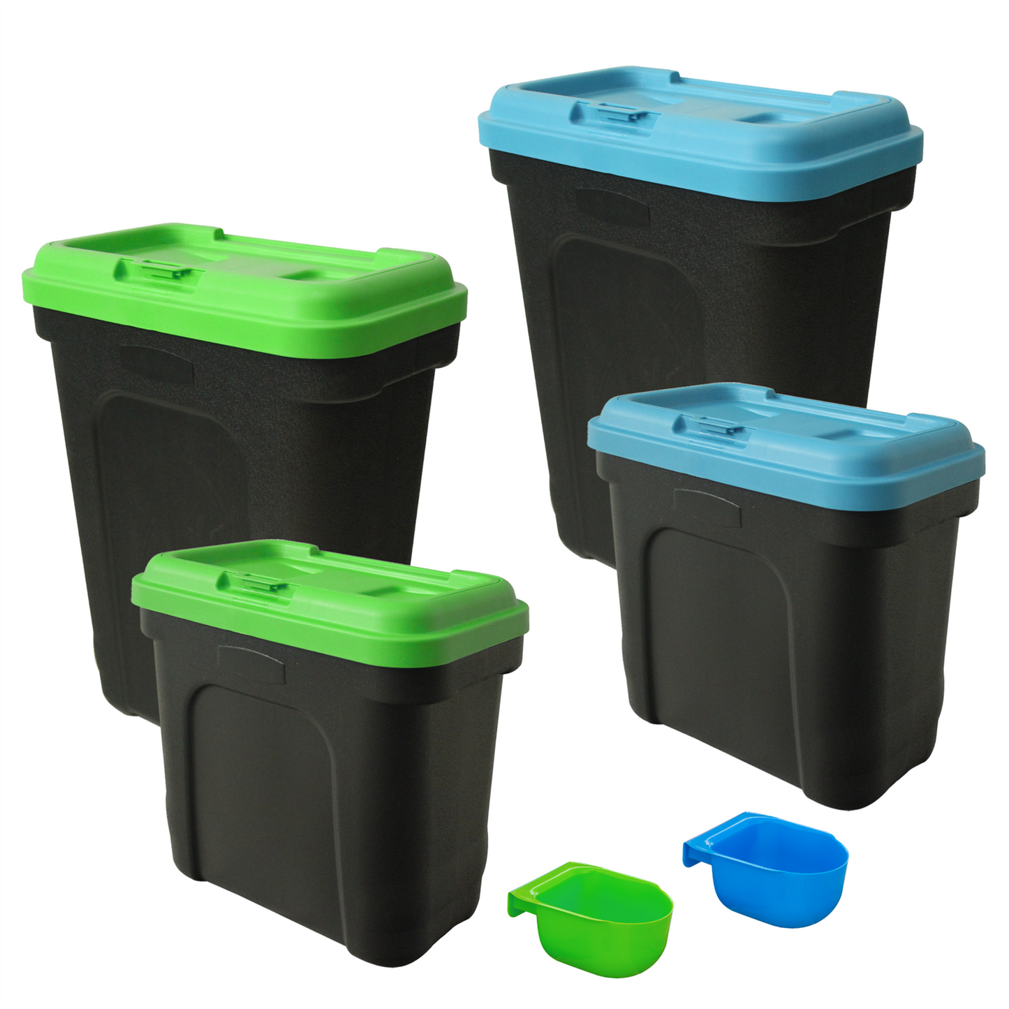 Petoria Airtight Containers with Scoop for Dry Pet/Bird/Fish Food  - 7kg (15L) /15kg (30L)