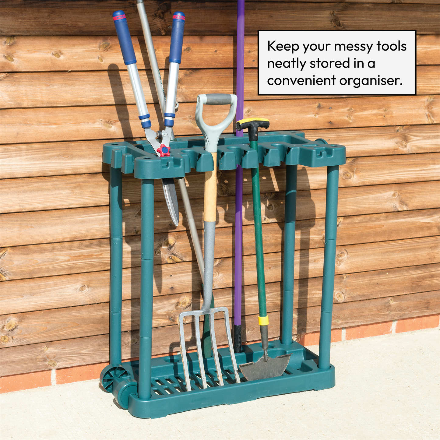 The Garden Tool Rack Trolley with Wheels