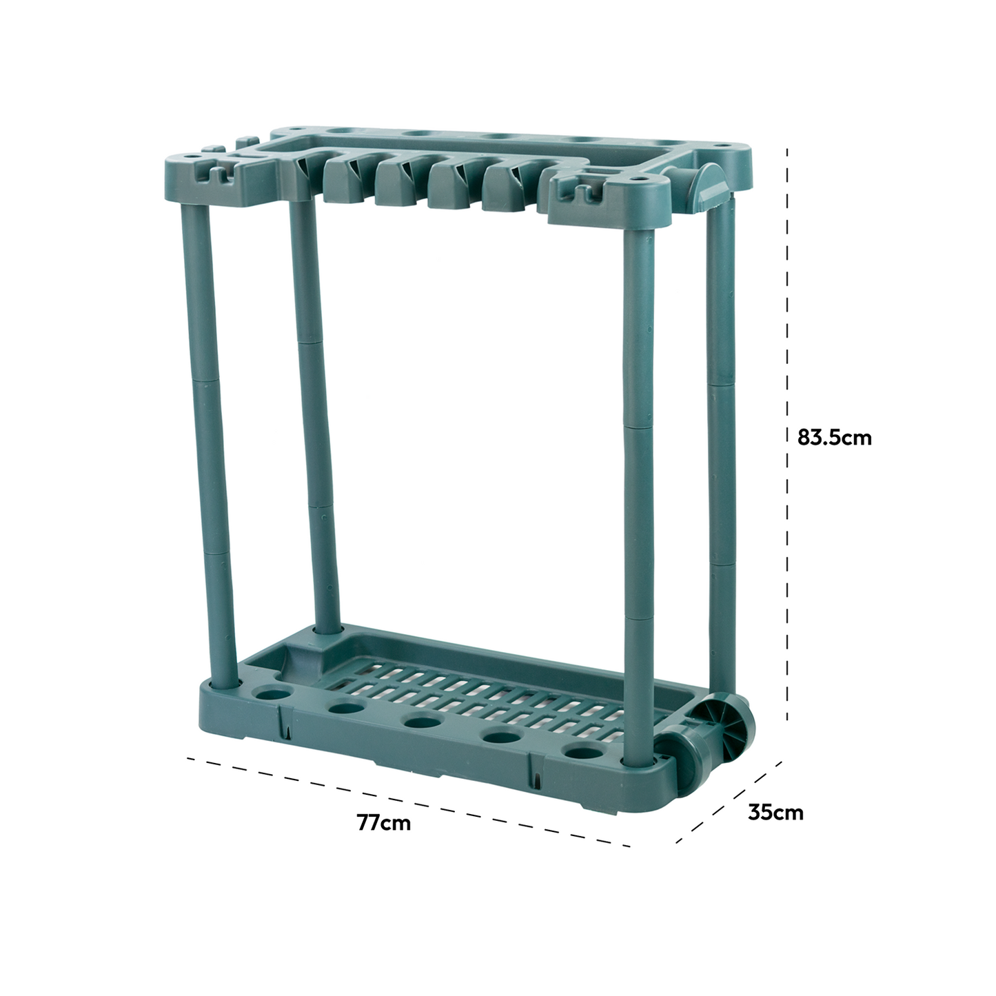 The Garden Tool Rack Trolley with Wheels