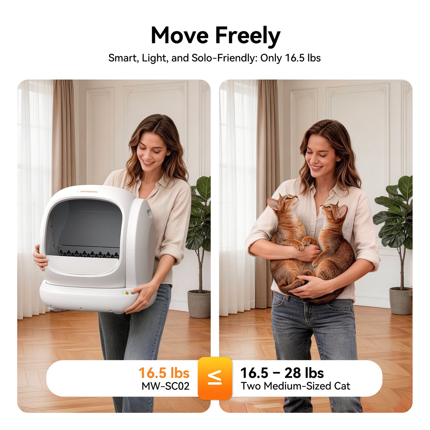 Self-Cleaning Cat Litter Box - MW-SC02