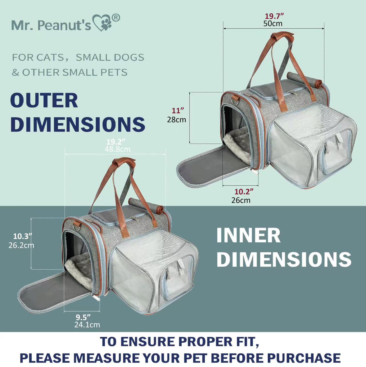 Gold Series Big Apple XL Size Airline Compliant Expandable Pet Carrier