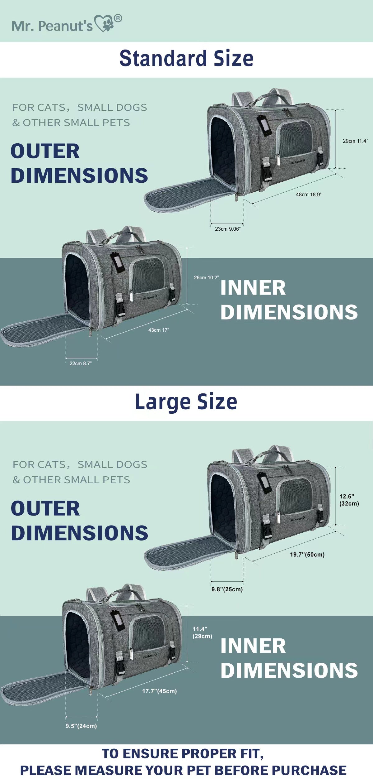 Monterey Series Backpack Pet Carrier - Newly Updated Model Now Available