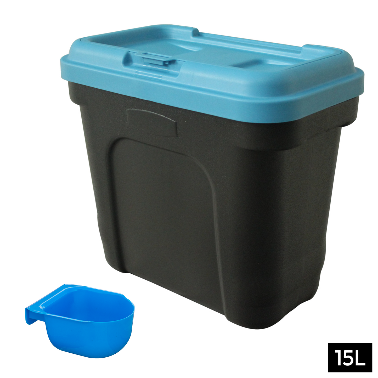 Petoria Airtight Containers with Scoop for Dry Pet/Bird/Fish Food  - 7kg (15L) /15kg (30L)