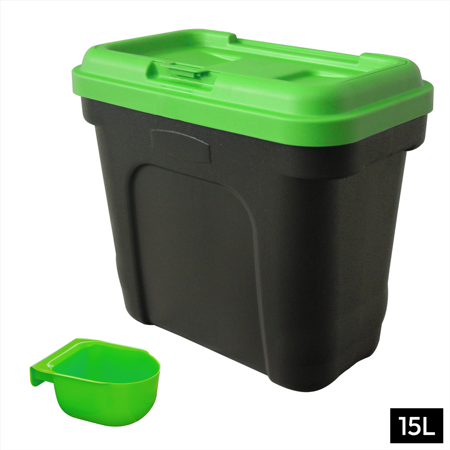 Petoria Airtight Containers with Scoop for Dry Pet/Bird/Fish Food  - 7kg (15L) /15kg (30L)