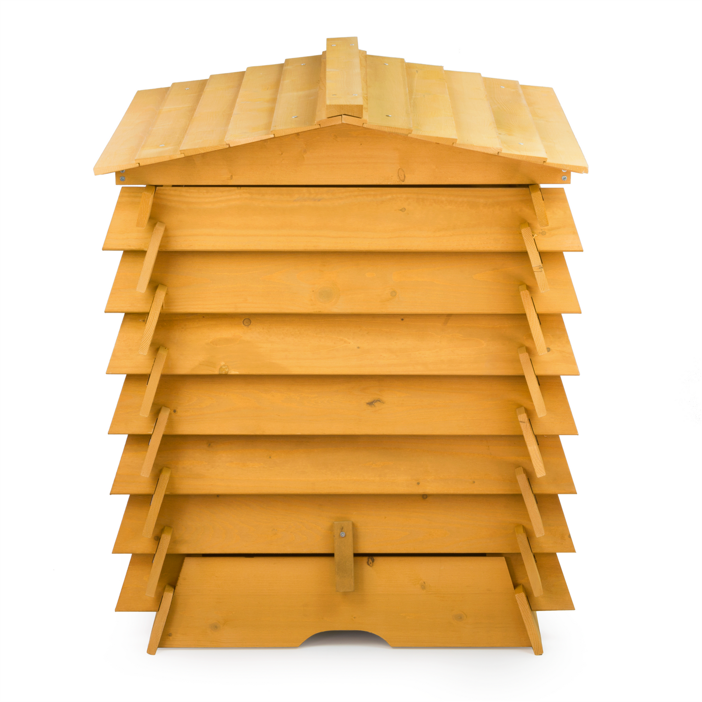The Large Wooden Compost Bin - Beehive Design