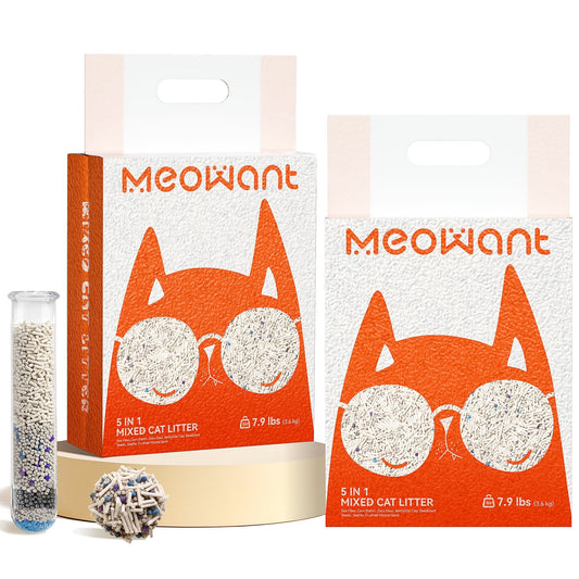 5-in-1 Mixed Cat Litter 7.9 lbs × 2