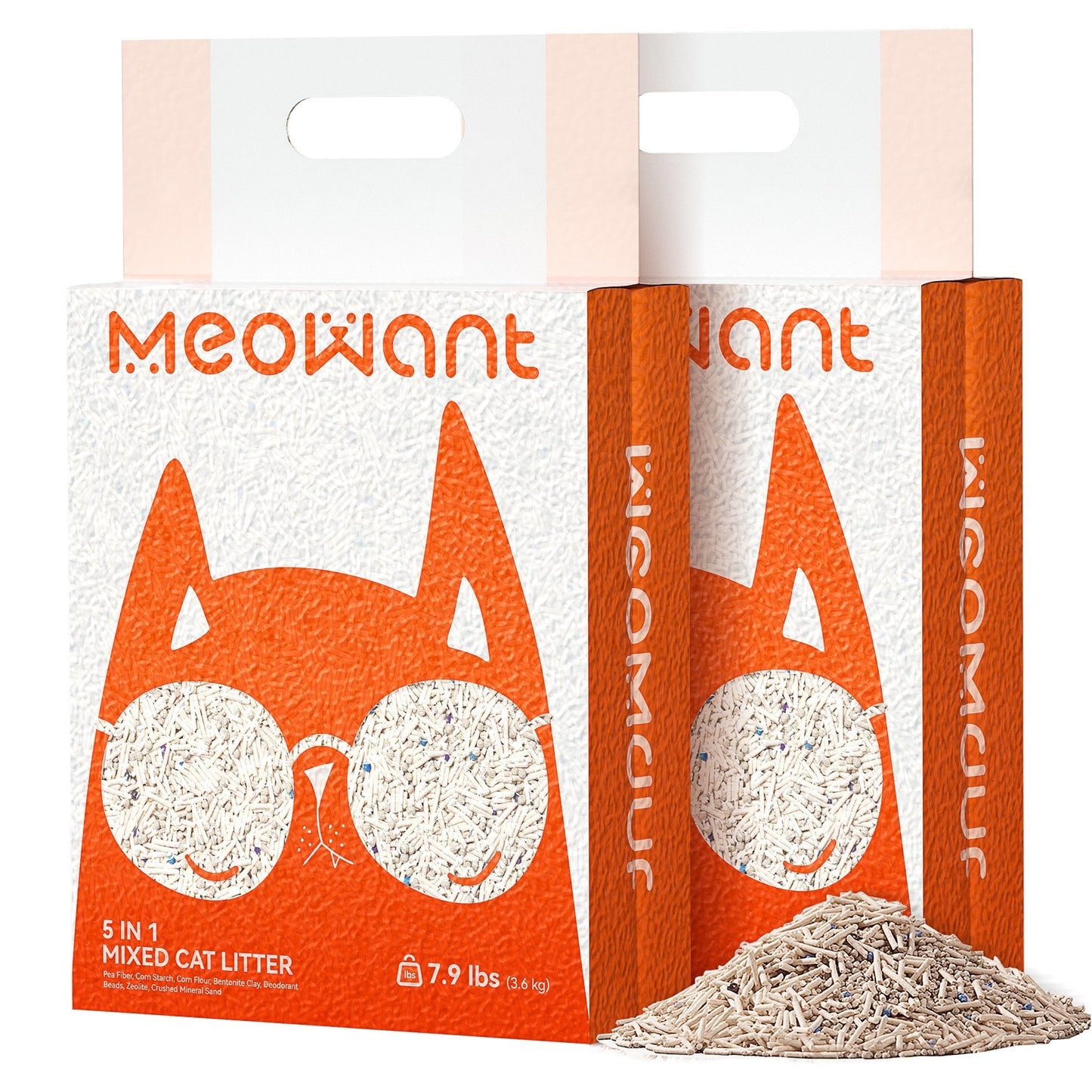 5-in-1 Mixed Cat Litter 7.9 lbs × 2