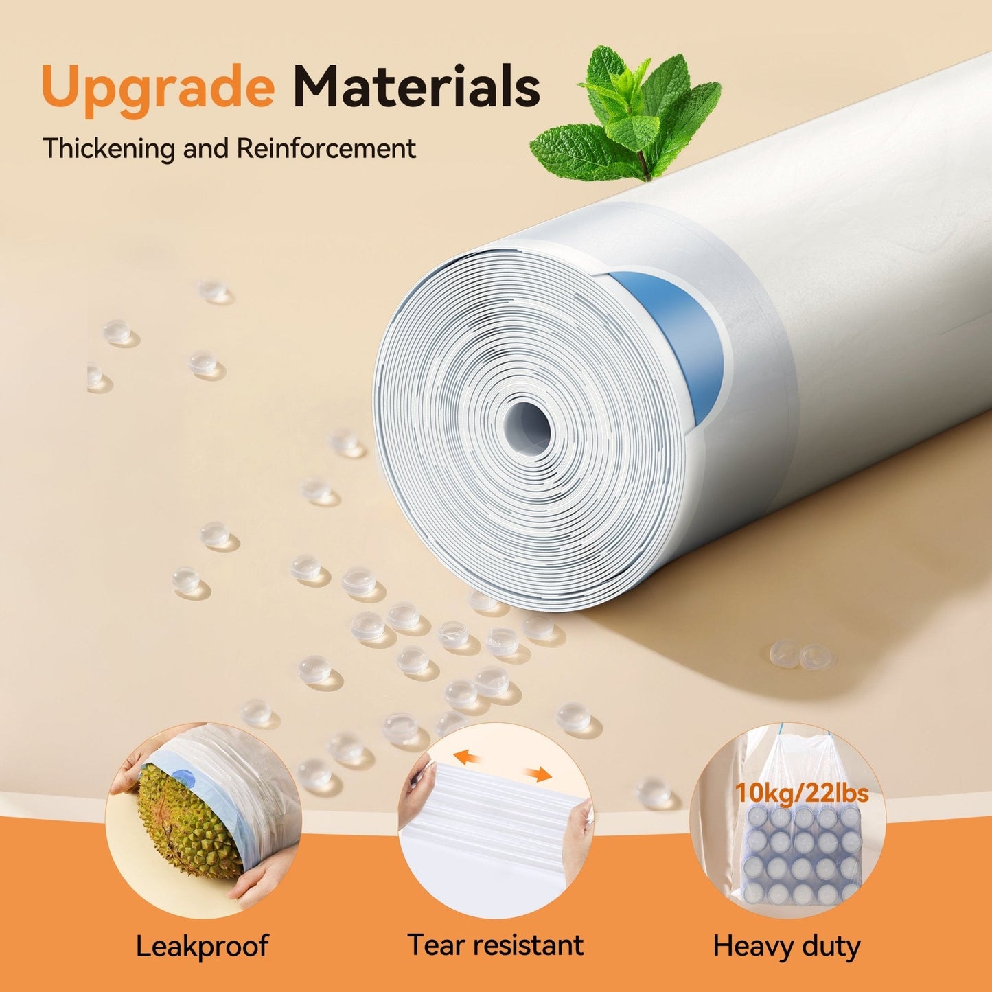 Litter Box Liners – Roll Pack (20 Bags/Roll)