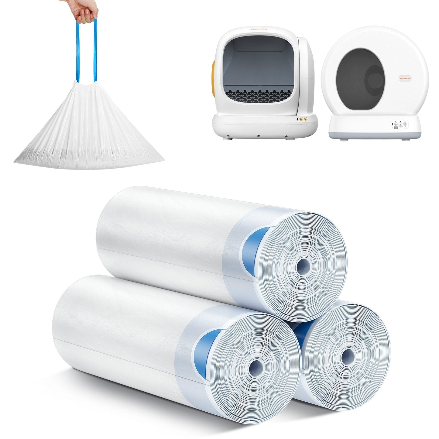 Litter Box Liners – Roll Pack (20 Bags/Roll)