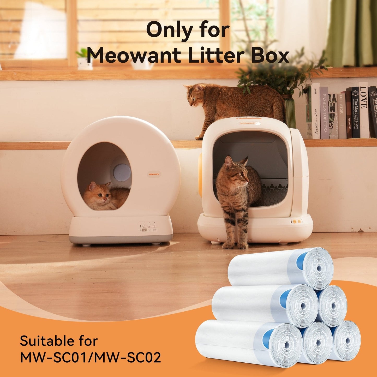 Litter Box Liners – Roll Pack (20 Bags/Roll)