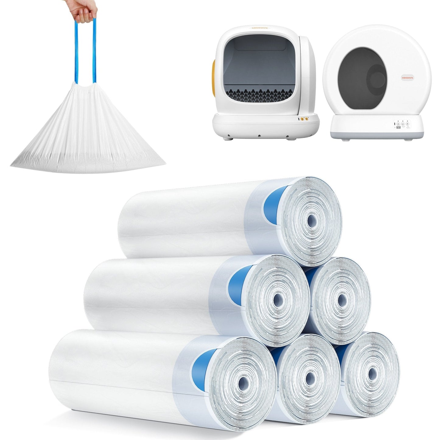 Litter Box Liners – Roll Pack (20 Bags/Roll)