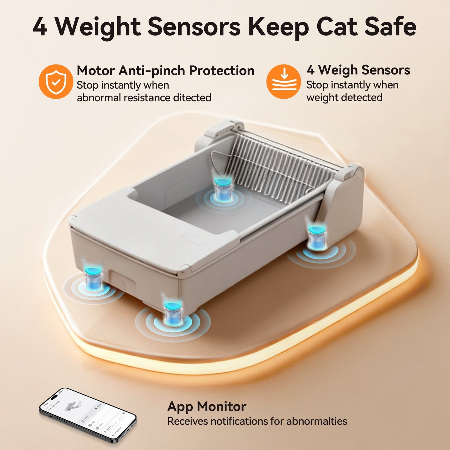 Open Top Self-Cleaning Cat Litter Box – SC03