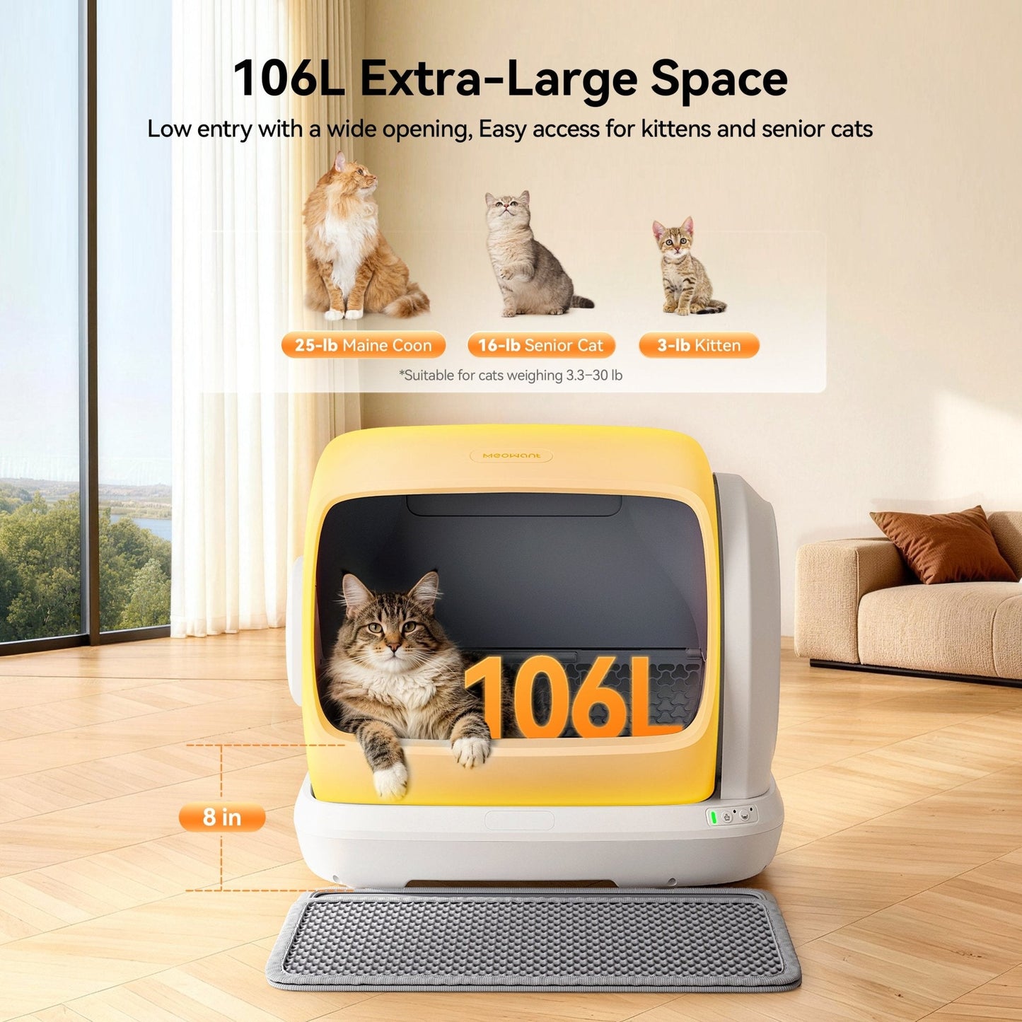 Self-Cleaning Cat Litter Box – MW-SC09