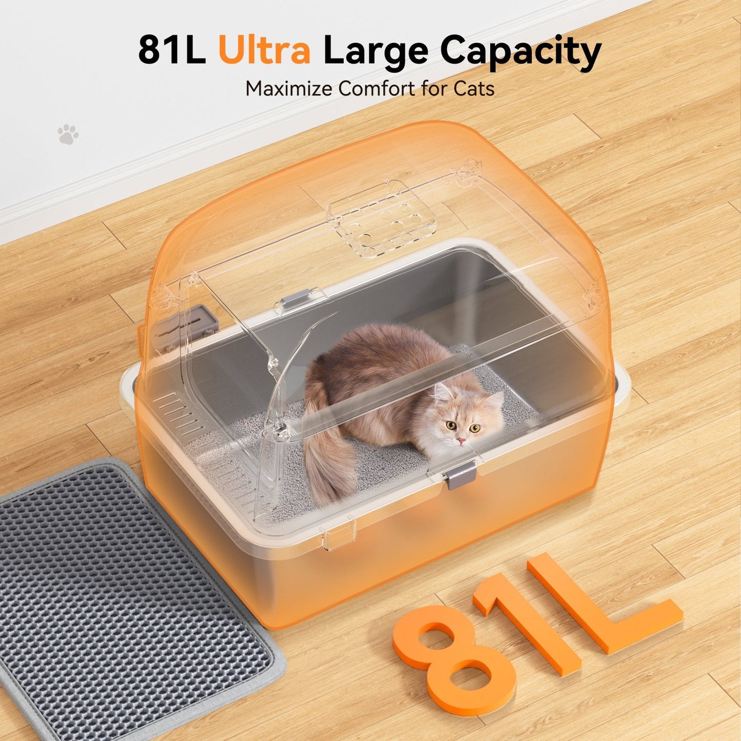 Stainless Steel Cat Litter Box -  LB02