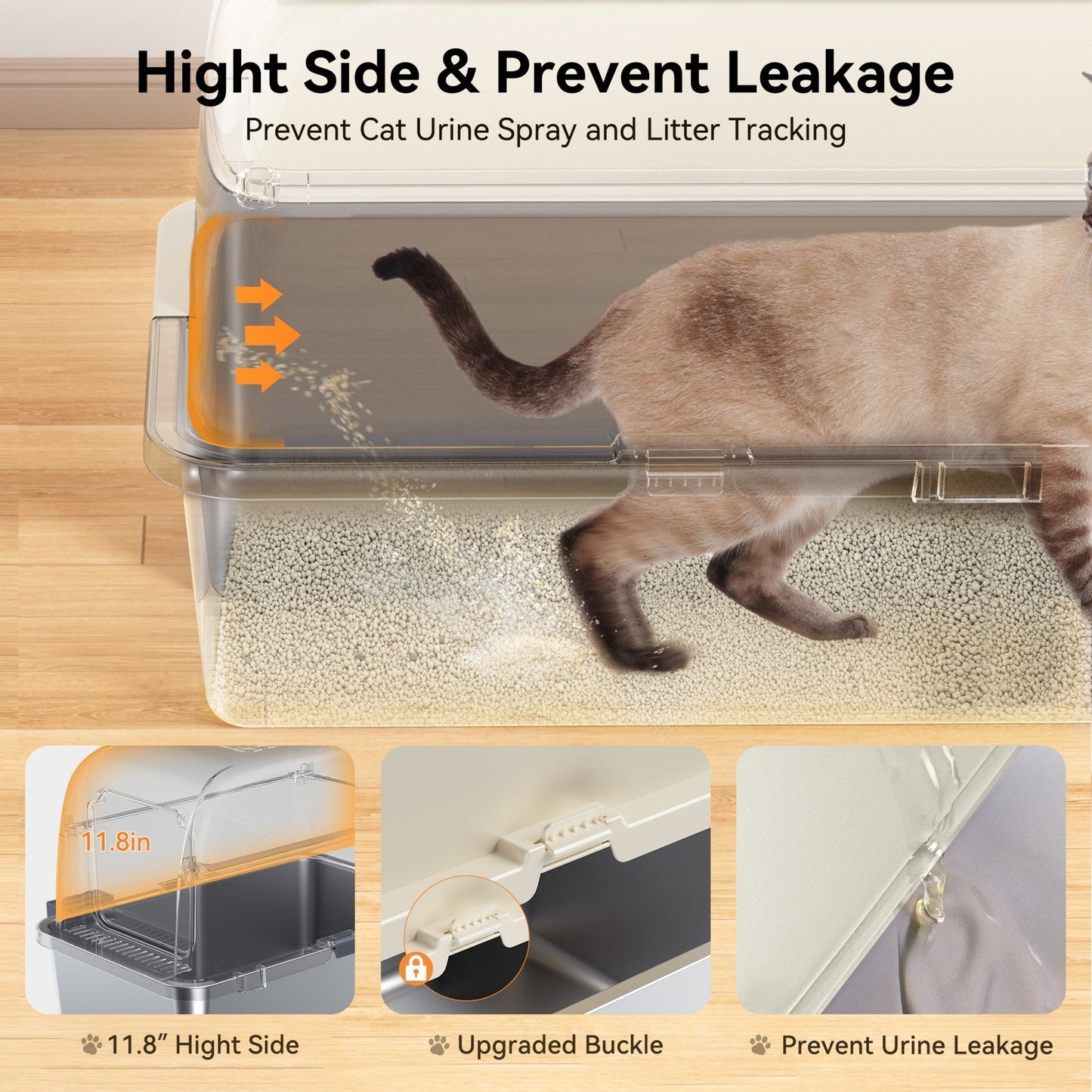 Stainless Steel Cat Litter Box -  LB02