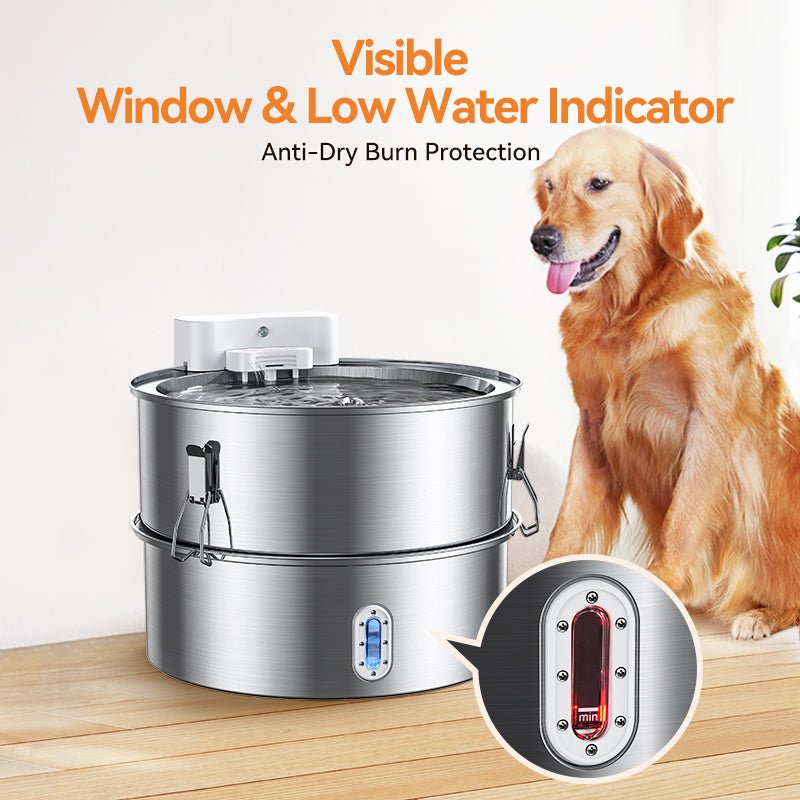 Stainless Steel Dog Water Fountain-DF01