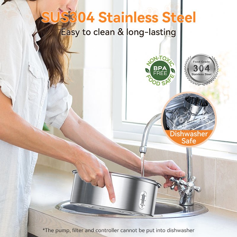 Stainless Steel Dog Water Fountain-DF01