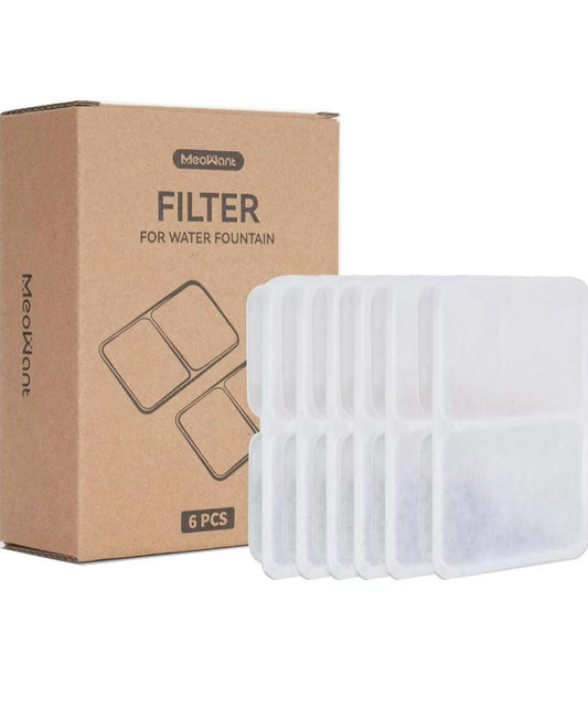 Water Fountain MW-DF01 Filter Replacement, 6pcs