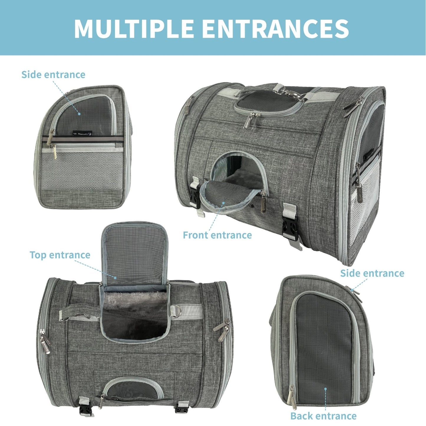 Monterey Series Backpack Pet Carrier - Newly Updated Model Now Available